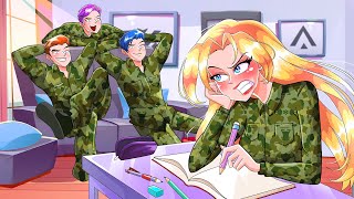 I’m The Only Girl In An AllBoys Military School  Life Animated Stories [upl. by Allegna891]