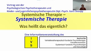 Systemische Therapie  Was heißt das eigentlich [upl. by Nollek]