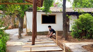 Old House Renovation Ep 57 the gazebo roof and wooden floors were done in the last few days [upl. by Forsyth859]