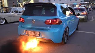 VW Golf R MK6 with 2STEP ANTILAG  INSANE Flames amp Bangs  Wörthersee MUST SEE [upl. by Hannibal]