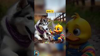 Duck Story 🦆 duck dog cat animals ai cute story shorts ytshorts shortsfeed song [upl. by Handal]