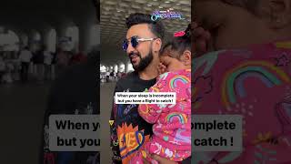 Raj Kundra Is Multitasking Like A Pro Handling Airport Chaos And Baby Cuteness All At Once  N18S [upl. by Anwahsak]