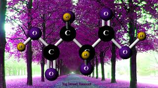 Tartaric Acid 3D Molecule Animation [upl. by Abibah]