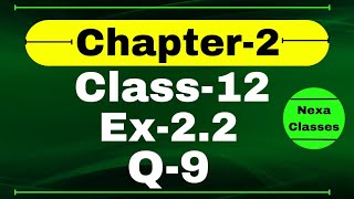 Class 12 Ex 22 Q9 Math  Inverse Trigonometry  Q9 Ex 22 Class 12 Math  Ex 22 Q9 Class 12 Math [upl. by Cut994]