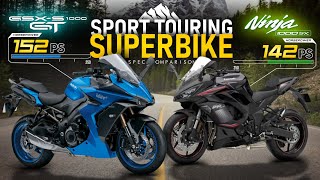 2022 Suzuki GSXS1000GT vs 2022 Kawasaki Ninja 1000SXâ”ƒSuperbike Sports Tourer Comparison [upl. by Eniamsaj]