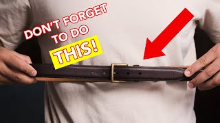 How to Measure Mens Belt Size Accurately A Complete Guide [upl. by Nirok]