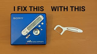 Dental Floss Fixes Minidisc Player [upl. by Srini200]