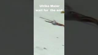 Ulrike Maier crash snow sad shortsvideo life shortvideo skills skill [upl. by Bink649]