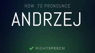 Andrzej  How to pronounce Andrzej [upl. by Lyrret]