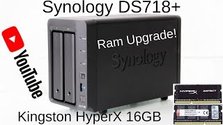 How to Upgrade Synology DS718 NAS Ram [upl. by Neit]