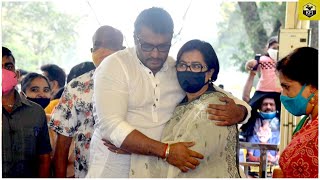 Darshan At Ambareesh Death Aniversary  Sumalatha Ambareesh  Abishek Ambareesh  D Boss Darshan [upl. by Gibe]