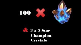 1Million Battlechips  3 x 5 Champ Crystal Opening  Marvel Contest of Champions [upl. by Bergeron128]