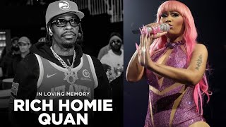 Nicki Minaj honors Rich Homie Quan at her gag city pittsburgh PA show sends condolences to family [upl. by Zingg]