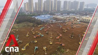 Wuhan coronavirus Timelapse of the construction of a new hospital in China [upl. by Lugar]