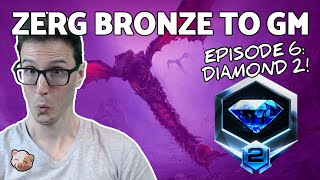 StarCraft 2  Zerg Bronze to GM 6 Muta Play in Diamond 2 B2GM [upl. by Drahnreb122]