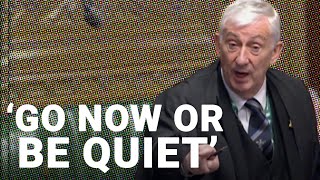 Speaker Lindsay Hoyle threatens to throw minister out of PMQs [upl. by Hairim]