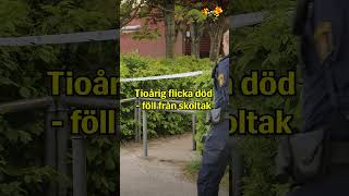 Tioårig flicka död  föll från skoltak i Svedala [upl. by Judenberg]