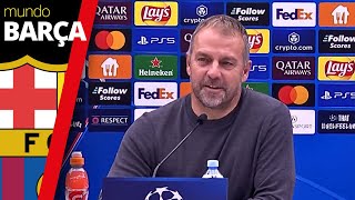 Rueda de prensa de Hansi Flick traducida en español  Estrella Roja  FC Barcelona 25  Champions [upl. by Llertnor]