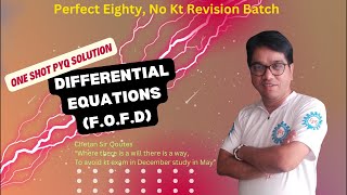 One shot 🎯PYQ solution  Differential equation first order amp first degree [upl. by Rizika302]