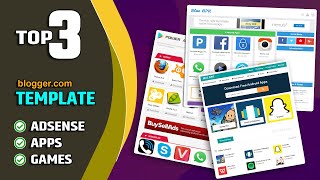 Top 3  Best apk App Download Theme  Template for free blogger com [upl. by Trager877]