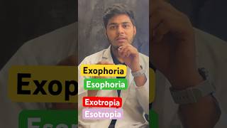 What is Exotropia  Esotropia  Exophoria Esophoria squint exotropia [upl. by Owiat]