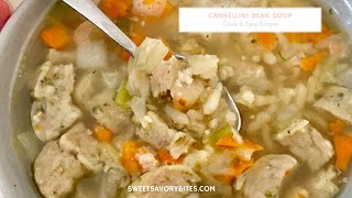 Cannellini Bean Soup YouTube [upl. by Murvyn]