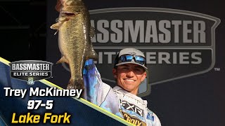 Trey McKinney leads Day 3 of Bassmaster Elite at Lake Fork with 97 pounds 5 ounces [upl. by Thornburg]