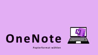 OneNote Papierformat ändern [upl. by Julis348]