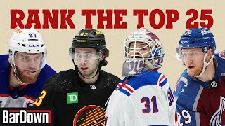 RANKING THE TOP 25 PLAYERS IN THE NHL  2024 [upl. by Oivatco]