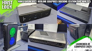 Minisforum DEG1 OCulink Graphics Docking Station External GPU And PowerPacked MiniPCs  Computex [upl. by Anirdua]