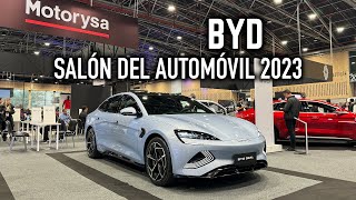 BYD en el Salón del Automóvil 2023 novedades descuentos y más 4K [upl. by Yssirhc916]