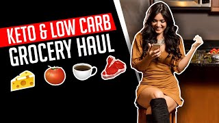 Keto amp Low Carb Grocery Haul  Gauge Girl Training [upl. by Ydnat21]