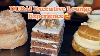 DUBAI LUXURY HOTEL Executive Lounge Experience😍viral food luxury [upl. by Casandra668]