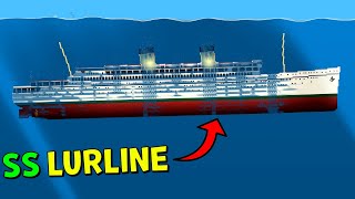 I MOVED the SS Lurline Just UNDERWATER  Floating Sandbox [upl. by Ylaek843]