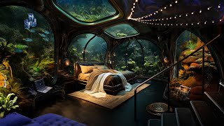 Aquarium Bedroom  Under the Sea Living  Relaxing Underwater and Bubbling Sounds for Sleep  10 hrs [upl. by Meean755]