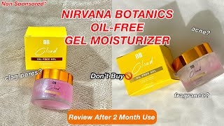 STOP BUYING❌NIRVANA BOTANICSHONEST REVIEW OF NIRVANA BOTANICS CLOUD OILFREE GEL MOISTURIZER [upl. by Kellen]