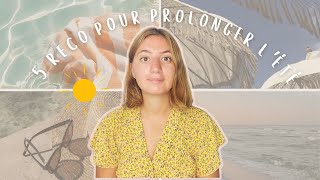 5 recommandations 📚 pour prolonger l’été ☀️ [upl. by Atirabrab]