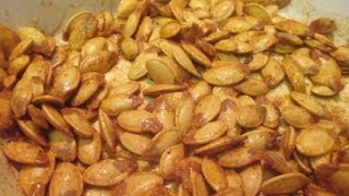 How to Bake Pumpkin Seeds  I Heart Recipes [upl. by Htide]