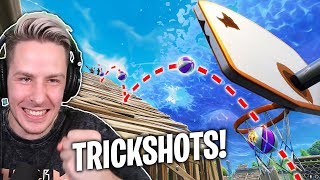 Unmögliche BASKETBALL TRICKSHOT Challenge in Fortnite [upl. by Nickolas]