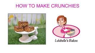 HOW TO MAKE CHOCOLATE CRUNCHIES [upl. by Noitsirhc786]