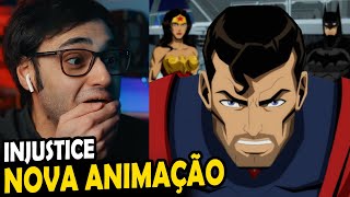 SURTO REAÇÃO ANIMAÇÃO INJUSTICE TEASER  NOVIDADES E TEORIAS [upl. by Pigeon]