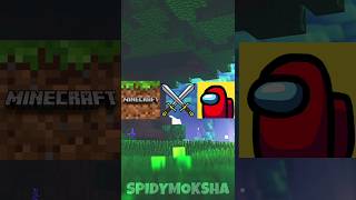 MINECRAFT VS AMONGUS shorts viral trending minecraft [upl. by Sirob]