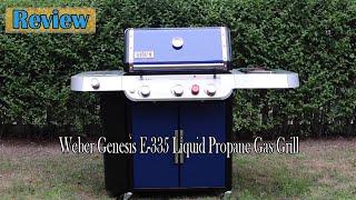 Weber Genesis S335 Liquid Propane Gas Grill Review  Great grill with many features and side burner [upl. by Queridas864]