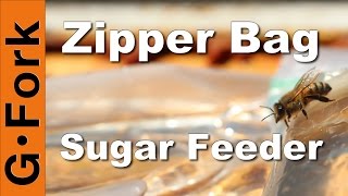 Zipper Bag Bee Feeder  Beekeeping 101  GardenFork [upl. by Ilwain]