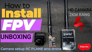 How to Install New FPV CamaraTelemetry Receiver Drone or Rc plane Unboxing and testing 🤔 [upl. by Assiar973]