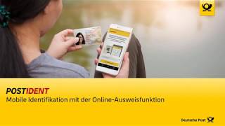 POSTIDENT durch OnlineAusweisfunktion eID per App  Deutsche Post [upl. by Lepp]