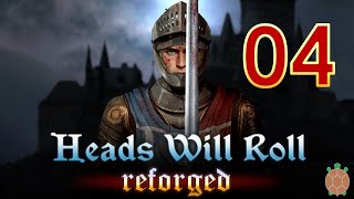 Heads Will Roll Reforged  Medieval Soldier RPG  04  Random Peasant 1 vs French Knights [upl. by Kotta530]