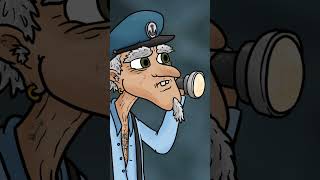 Longshoreman vs the IRON BEAST animation funny comedy cartoon shortfilm monster [upl. by Aremaj909]