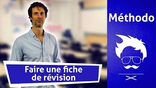 Méthodologie Lycée  Comment faire une fiche de révision [upl. by Eugatnom]