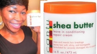 Cantu Shea Butter Leave in Conditioning Repair Cream Review [upl. by Divadleahcim]